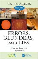 Errors, Blunders, and Lies di David Salsburg edito da Taylor & Francis Inc
