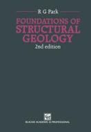 Foundations Of Structural Geology di Professor R.G. Park edito da Springer