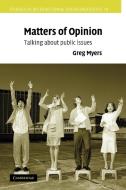 Matters of Opinion di Greg Myers edito da Cambridge University Press
