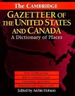 The Cambridge Gazetteer of the USA and Canada di Archie Hobson edito da Cambridge University Press