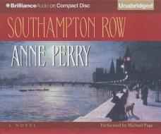 Southampton Row di Anne Perry edito da Brilliance Audio