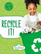 Recycle It! di Mary Boone edito da PEBBLE BOOKS