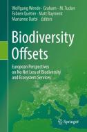Biodiversity Offsets edito da Springer-Verlag GmbH
