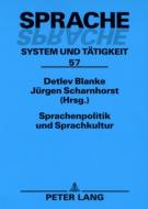 Sprachenpolitik und Sprachkultur edito da Lang, Peter GmbH