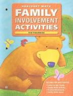 California Harcourt Math Family Involvement Activities: Grade K edito da Harcourt School Publishers