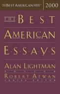 The Best American Essays 2000 di Lightman edito da MARINER BOOKS