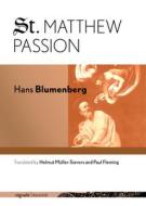 St. Matthew Passion di Hans Blumenberg edito da Cornell University Press