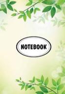 Notebook: Dot-Grid, Graph Grid, Lined, Blank Paper: Green Background: Journal Diary, 110 Pages, 7 X 10 (Notebook Journal) di Lisa Fox edito da Createspace Independent Publishing Platform