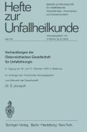 Verhandlungen der Österreichischen Gesellschaft für Unfallchirurgie edito da Springer Berlin Heidelberg
