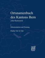 Ortsnamenbuch des Kantons Bern. Teil 5 (Q-Sch) di Thomas Franz Schneider edito da Narr Dr. Gunter