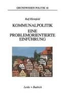 Kommunalpolitik di Ralf Kleinfeld edito da VS Verlag für Sozialwissenschaften
