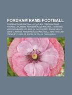 Fordham Rams Football: Vin Scully, Fordh di Books Llc edito da Books LLC, Wiki Series