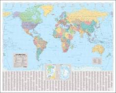The "Times" World Wall Laminated Map edito da HarperCollins Publishers
