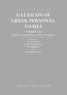 LEXICON OF GREEK PERSONAL-V05B di J. -S Balzat edito da OXFORD UNIV PR