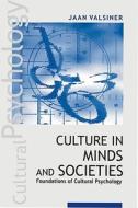 Foundations Of Cultural Psychology di Jaan Valsiner edito da Sage Publications Inc