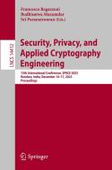 Security, Privacy, and Applied Cryptography Engineering edito da Springer Nature Switzerland