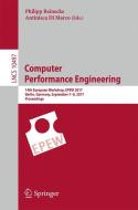 Computer Performance Engineering edito da Springer International Publishing