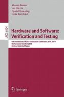 Hardware and Software: Verification and Testing edito da Springer-Verlag GmbH