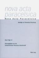 Nova Acta Paracelsica edito da Lang, Peter