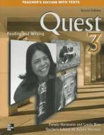 Quest Level 3 Reading And Writing Teacher\'s Edition di Kristin D. Sherman edito da Mcgraw-hill
