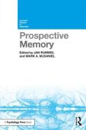 Prospective Memory di Jan Rummel edito da Taylor & Francis Ltd