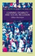 Learning Disability And Social Inclusion di Gillian McIntyre edito da Dunedin Academic Press