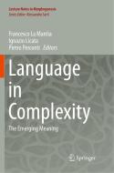 Language in Complexity edito da Springer International Publishing