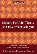 Modern Portfolio Theory And Investment Analysis di Edwin J. Elton, Martin J. Gruber, Stephen J. Brown, William N. Goetzmann edito da John Wiley And Sons Ltd