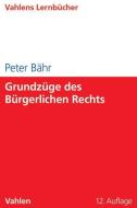Grundzüge des Bürgerlichen Rechts di Peter Bähr edito da Vahlen Franz GmbH