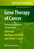 Gene Therapy of Cancer: Methods and Protocols di Wolfgang Walther edito da SPRINGER NATURE