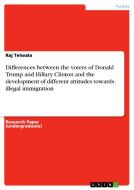 Differences between the voters of Donald Trump and Hillary Clinton and the development of different attitudes towards il di Raj Telwala edito da GRIN Verlag