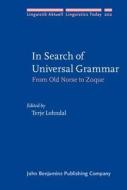 In Search Of Universal Grammar edito da John Benjamins Publishing Co