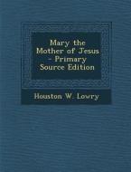 Mary the Mother of Jesus di Houston W. Lowry edito da Nabu Press
