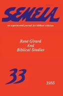 Semeia 33 edito da Society of Biblical Literature