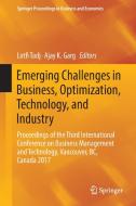 Emerging Challenges in Business, Optimization, Technology, and Industry edito da Springer International Publishing