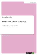 Geothermie. Globale Bedeutung di Selina Thanheiser edito da GRIN Verlag