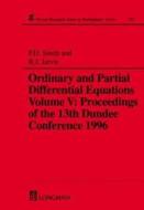 Ordinary and Partial Differential Equations,Volume V di P. Smith edito da Chapman and Hall/CRC