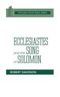 Ecclesiastes & Song of Solomon (DSB-OT) di Davidson edito da Westminster John Knox Press