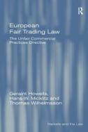 EUROPEAN FAIR TRADING LAW di Geraint Howells, Hans-W Micklitz, Thomas Wilhelmsson edito da LUND HUMPHRIES