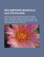 R Compense Musicale Aux Tats-unis: Osca di Livres Groupe edito da Books LLC, Wiki Series