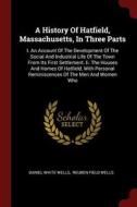 A History of Hatfield, Massachusetts, in Three Parts: I. an Account of the Development of the Social and Industrial Life di Daniel White Wells edito da CHIZINE PUBN