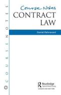 Course Notes: Contract Law di Daniel Rahnavard edito da Taylor & Francis Ltd
