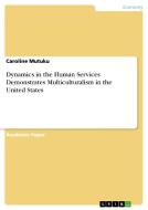 Dynamics in the Human Services Demonstrates Multiculturalism in the United States di Caroline Mutuku edito da GRIN Verlag