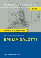 Emilia Galotti di Gotthold Ephraim Lessing edito da Hamburger Lesehefte
