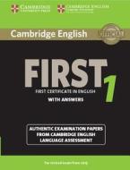Cambridge English First 1 for Revised Exam from 2015 Student's Book with Answers edito da Cambridge University Press