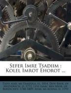 Kolel Imrot Ehorot ... edito da Nabu Press