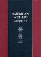 American Writers: Supplement: A Collection of Literary Biographies; Part 1 W.H. Auden to O. Henry edito da GALE CENGAGE REFERENCE