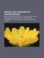 Israeli Declaration Of Independence: Bal di Source Wikipedia edito da Books LLC, Wiki Series