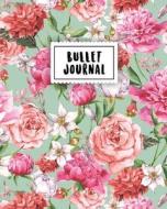 Bullet Journal: Pink Vintage Flower 150 Dot Grid Pages (Size 8x10 Inches) with Bullet Journal Sample Ideas di Masterpiece Notebooks edito da Createspace Independent Publishing Platform
