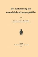 Die Entstehung der menschlichen Lungenphthise di A. Bacmeister edito da Springer Berlin Heidelberg
